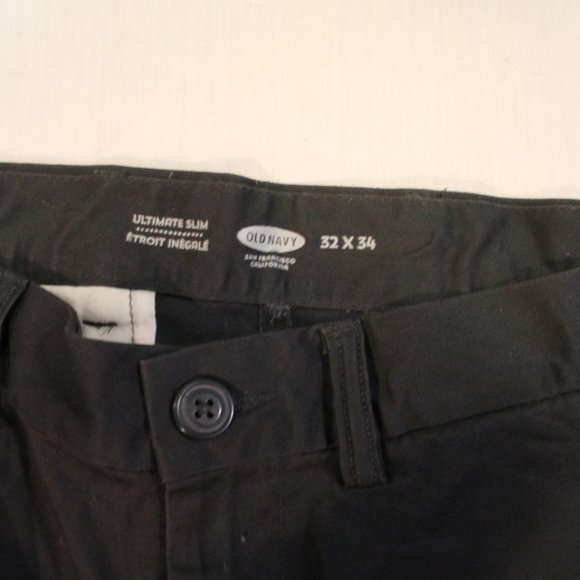 Old navy kaki pants dark blue 32x34 - Picture 4 of 6